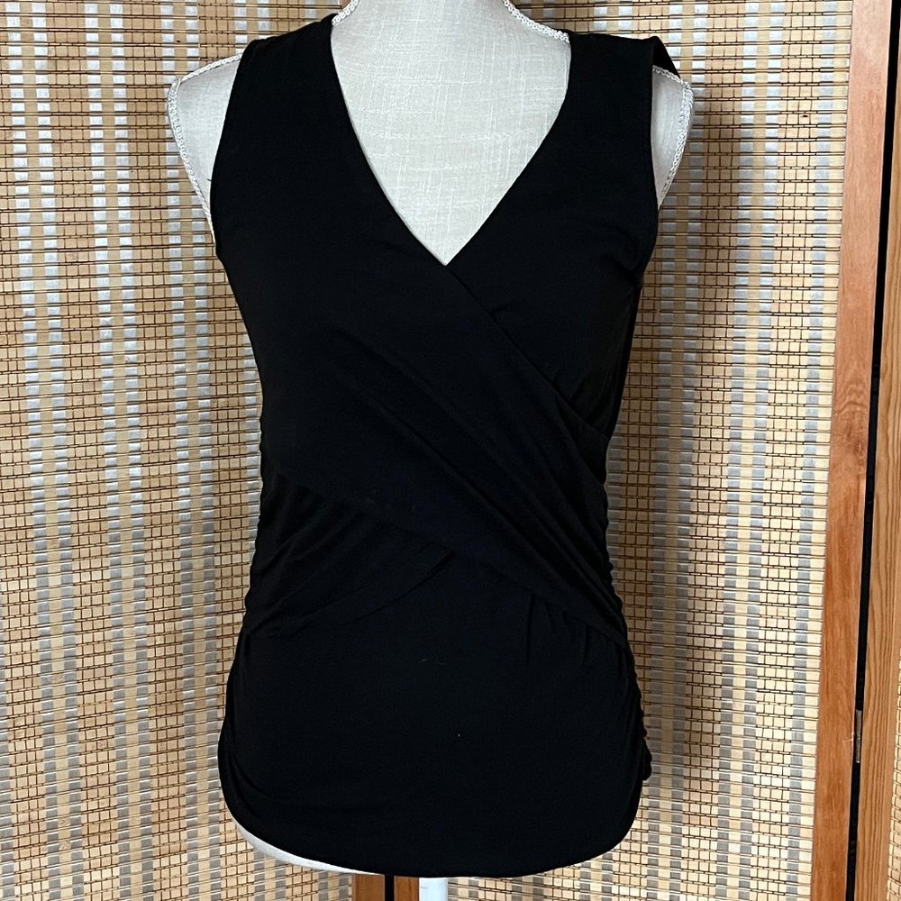 Lilla P V-Neck Top - Black, Size M